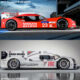 Seitenansicht im Vergleich: 2015 Nissan GT-R LM NISMO & 2014 Porsche 919 hybrid (Fotos: Nissan, Porsche; Montage: addicted to motorsport)