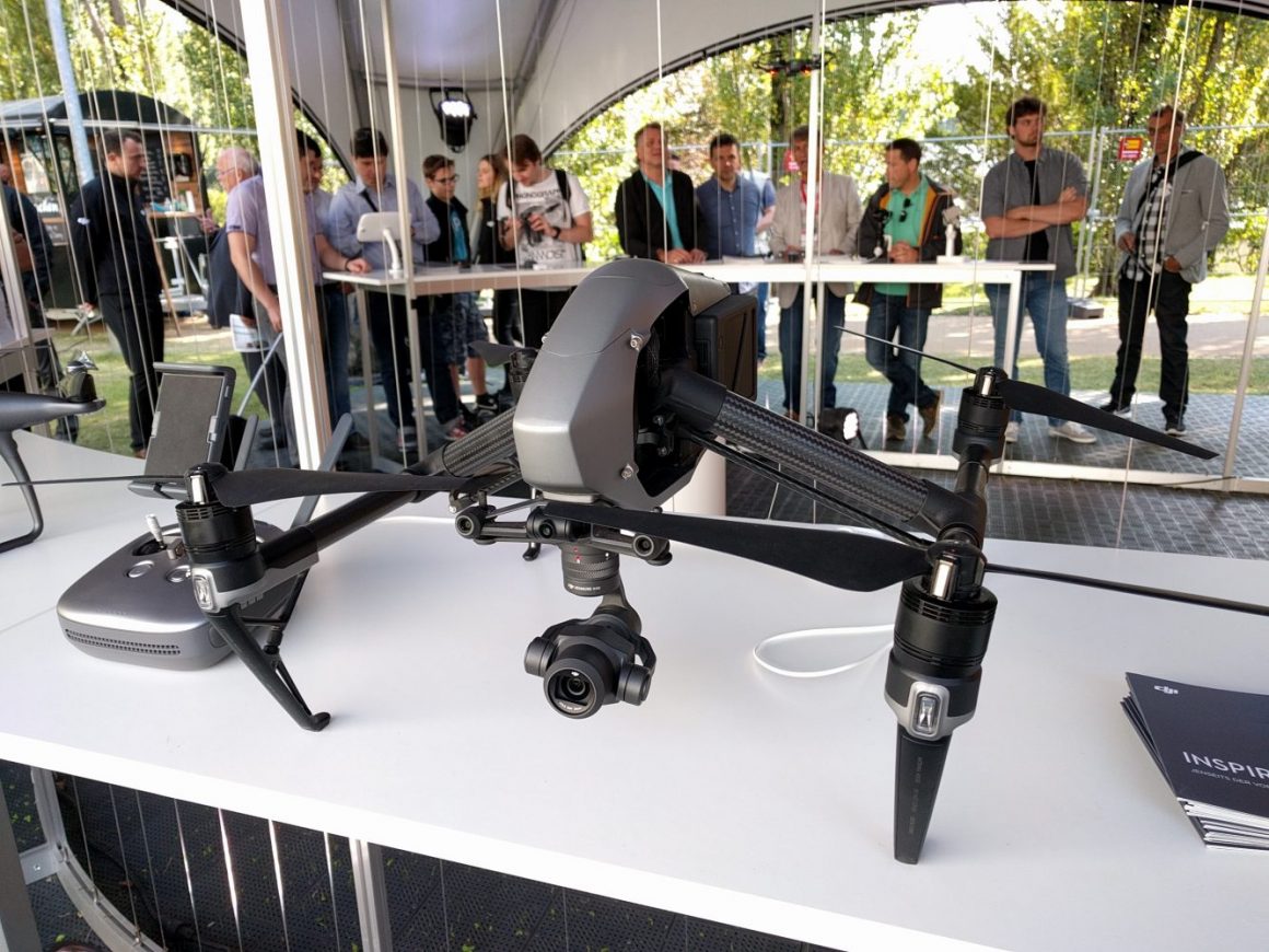 Die Kameradrohne DJI Inspire 2 (Foto: Hendrik Laudemann)