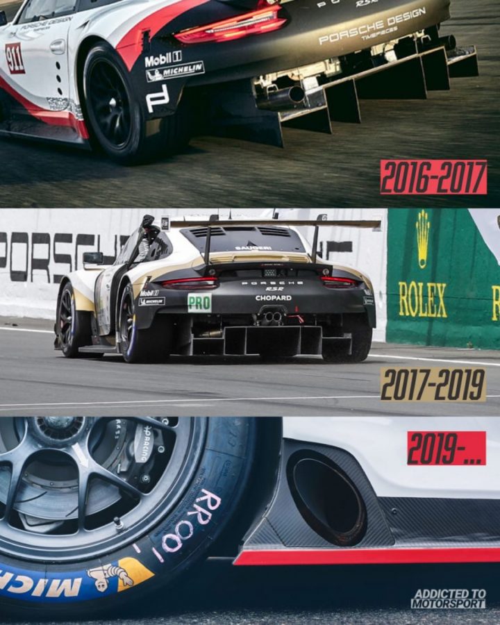 Porsche 991 RSR Generationen (Fotos: Porsche, Montage: addicted to motorsport)