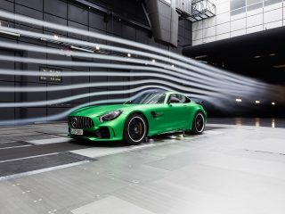 Mercedes AMG GT R im Windkanal (Foto: Mercedes)