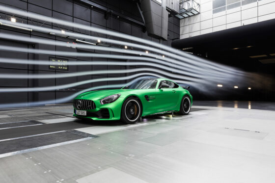 Mercedes AMG GT R im Windkanal (Foto: Mercedes)
