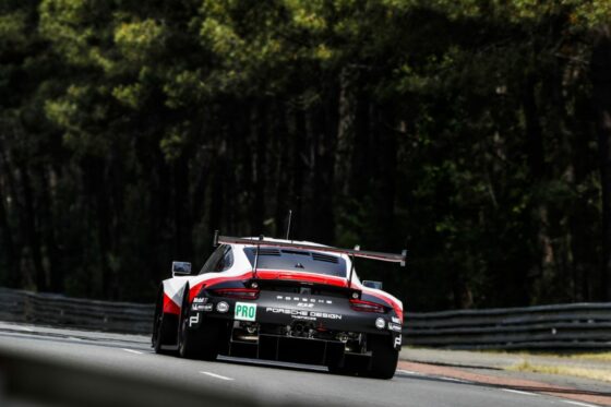 Porsche 911 RSR beim Le Mans Test 2017 (Foto: Porsche)