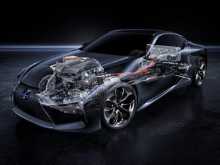 Antriebsstrang des Lexus LC 500h (Grafik: Hersteller)