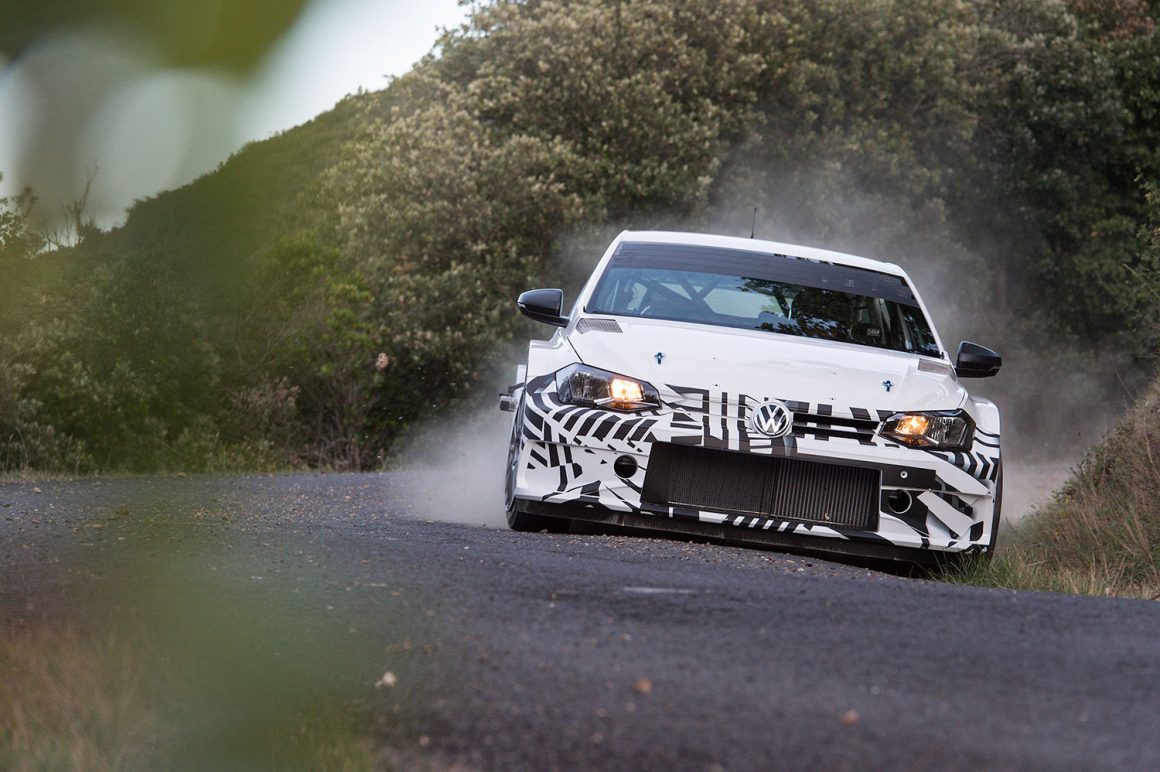 2018 VW Polo GTI R5 bei Tests in Frankreich (Foto: Volkswagen)