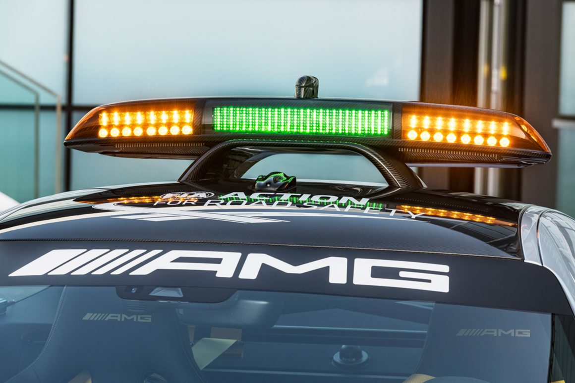 Leuchbalken des Mercedes AMG GT R Safetycar (Foto: Mercedes)