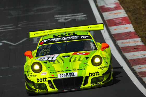 Estre, Bamber, Vanthoor - Porsche 991 GT3 R - VLN 1 2018 (Foto: VLN)