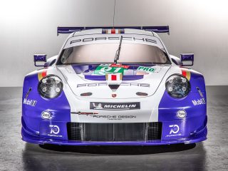 Porsche 911 RSR im Rothmans-Look für Le Mans 2018 (Foto: Porsche)