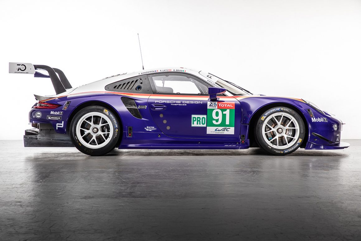 Porsche 911 RSR im Rothmans-Look für Le Mans 2018 (Foto: Porsche)