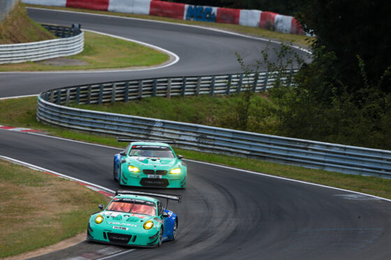 Porsche 991 GT3 R & BMW M6 GT3 - Falken Motorsport - VLN6 2018 (Foto: VLN)