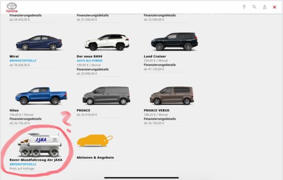 Toyota Mondmobil auf toyota.de