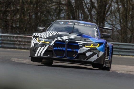 BMW M4 GT3 bei Testfahrten auf der Nordschleife - April 2021 (Foto: BMW)