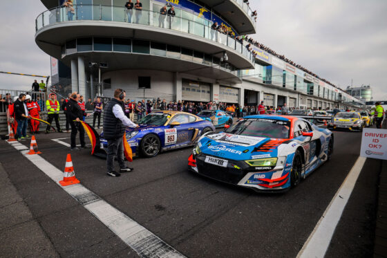 Nürburgring Langstrecken-Serie 2022, 12 Stunden Nürburgring (2022-09-11): #5 - Vincent Kolb, Frank Stippler (Scherer Sport Team Phoenix) - Audi R8 LMS GT3 (SP9 Pro). Foto: Jan Brucke/VLN